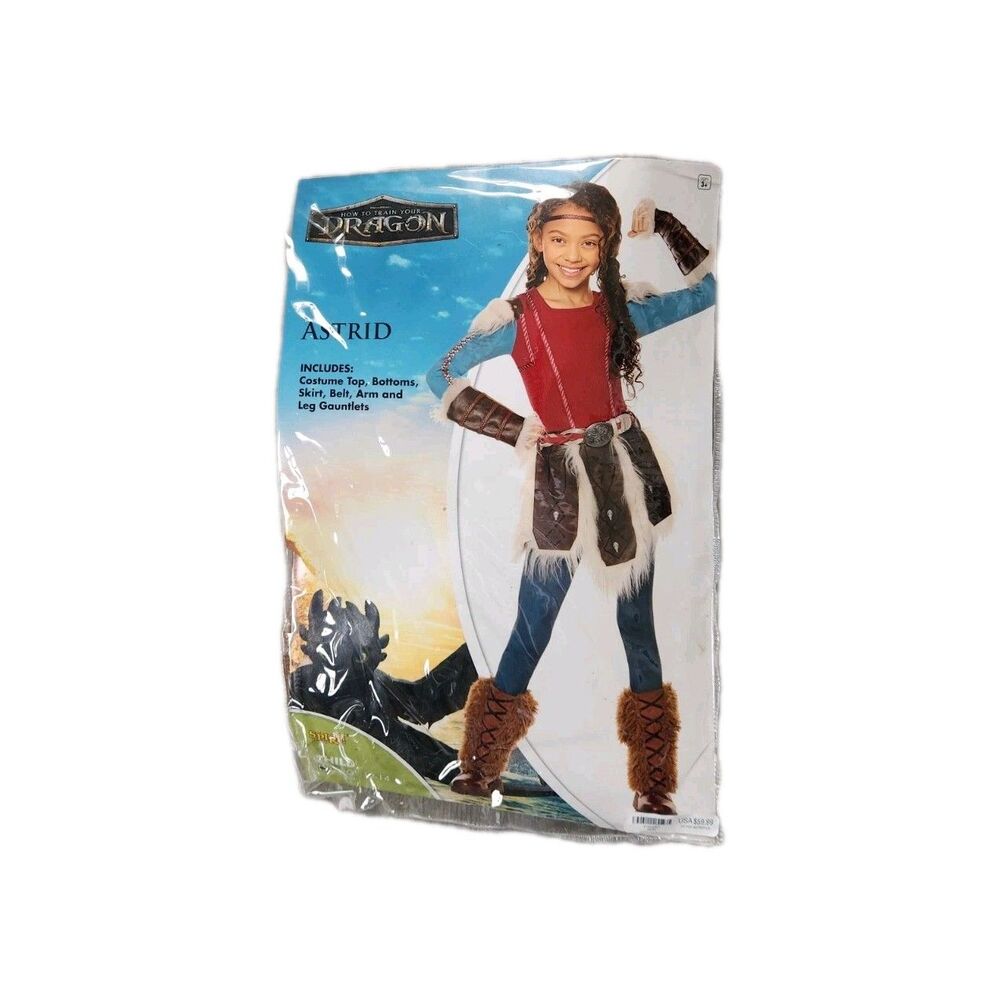 How to Train Your Dragon Astrid Costume Girls Sz L 12-14 Halloween Cosplay GUC - Picture 1 of 8